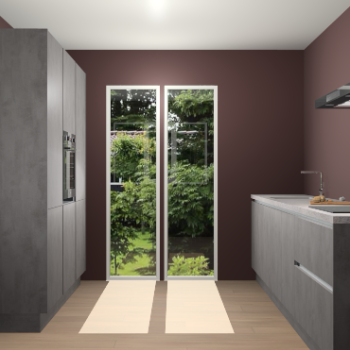 Beton Antraciet greeploze keuken Dallas 75492