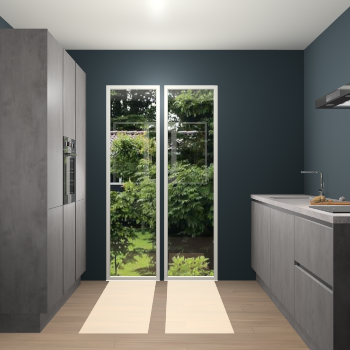 Beton Antraciet greeploze keuken Dallas 75485