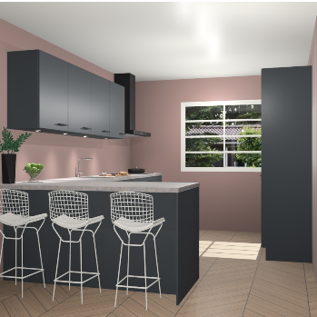 Onyxgrijze keuken Sopot 66359