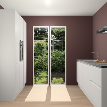 Zijdegrijze greeploze keuken Dallas 74497