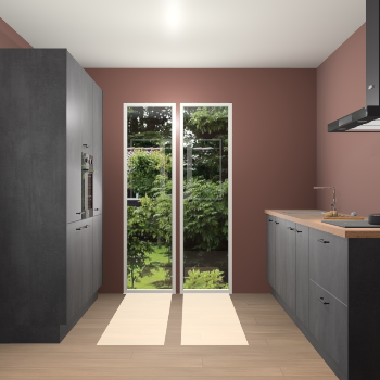 Beton Zwarte keuken Dallas 75519