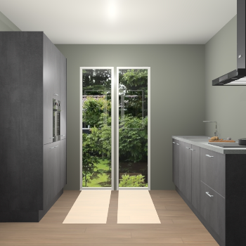 Beton Zwarte keuken Dallas 75623