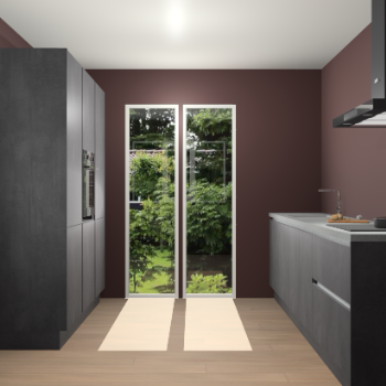 Beton Zwarte greeploze keuken Dallas 75625