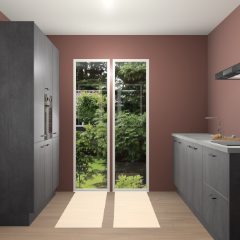 Beton Zwarte keuken Dallas 75626