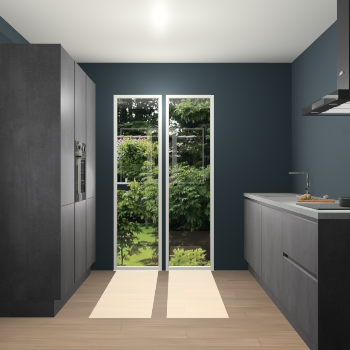 Beton Zwarte greeploze keuken Dallas 75628