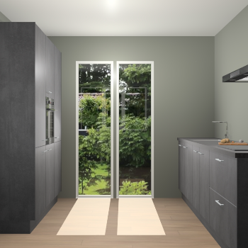 Beton Zwarte keuken Dallas 75630