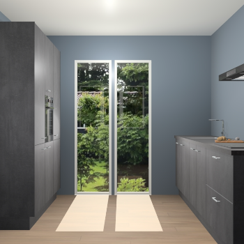 Beton Zwarte keuken Dallas 75631