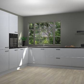 Sneeuwwitte hoogglans keuken Malaga 69672