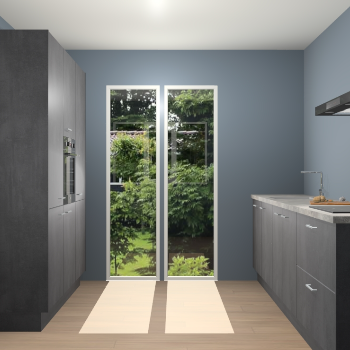 Beton Zwarte keuken Dallas 75673