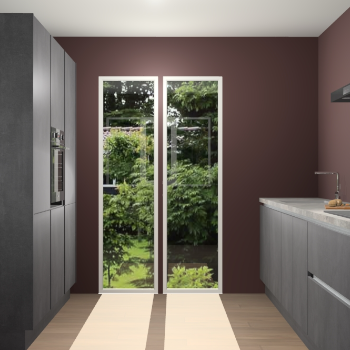 Beton Zwarte greeploze keuken Dallas 75674