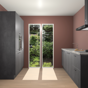 Beton Zwarte keuken Dallas 75675