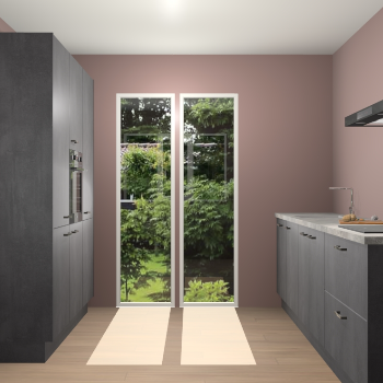 Beton Zwarte keuken Dallas 75676