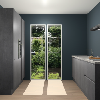 Beton Zwarte greeploze keuken Dallas 75677