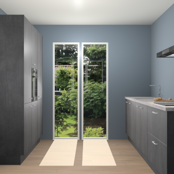 Beton Zwarte keuken Dallas 75686