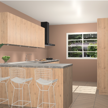 Madera natuur greeploze keuken Sopot 66436