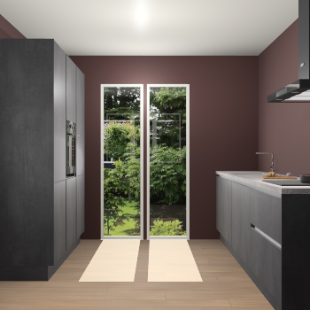 Beton Zwarte greeploze keuken Dallas 75687