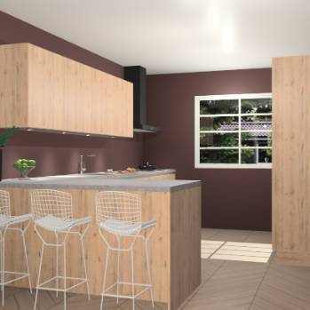 Madera natuur greeploze keuken Sopot 66441