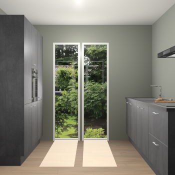 Beton Zwarte keuken Dallas 75697