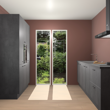 Beton Zwarte keuken Dallas 75700