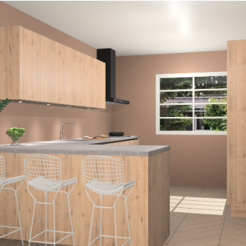 Madera natuur greeploze keuken Sopot 66446