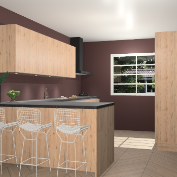 Madera natuur greeploze keuken Sopot 66449