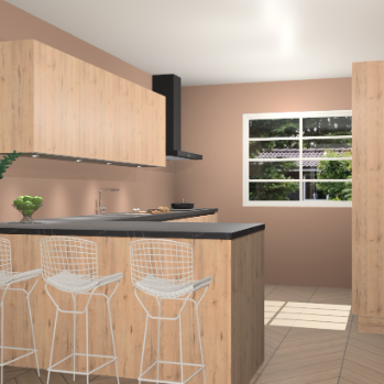 Madera natuur greeploze keuken Sopot 66452