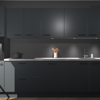 Onyxgrijze keuken Wels 58004