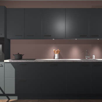 Onyxgrijze keuken Wels 58005