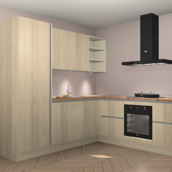 Vuren greeploze keuken Turek 83263