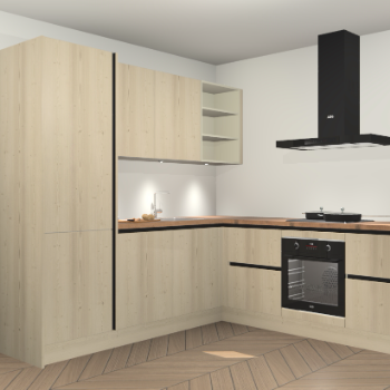 Vuren greeploze keuken Turek 83266