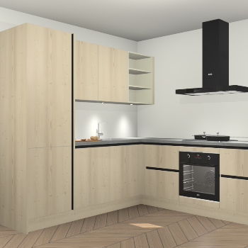 Vuren greeploze keuken Turek 83273