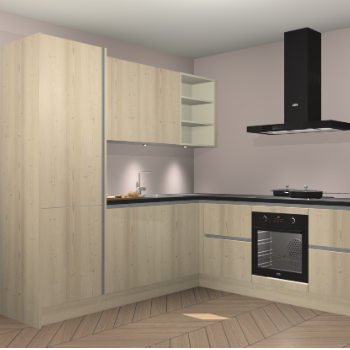 Vuren greeploze keuken Turek 83279