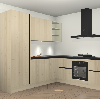 Vuren greeploze keuken Turek 83282