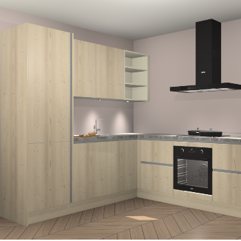 Vuren greeploze keuken Turek 83298