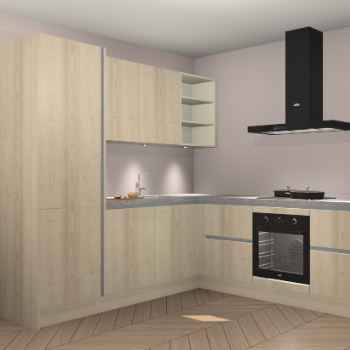 Vuren greeploze keuken Turek 83367