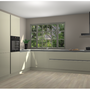 Magnolia hoogglans greeploze keuken Malaga 69880