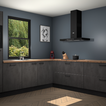 Beton antraciet keuken Lublin 63607