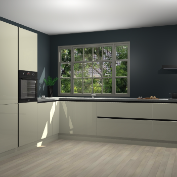 Magnolia hoogglans greeploze keuken Malaga 69883