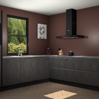  Beton antraciet greeploze keuken Lublin 63621