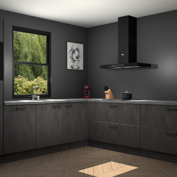 Beton antraciet keuken Lublin 63623