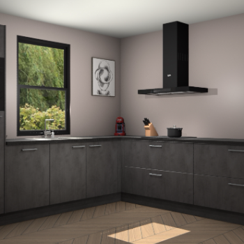 Beton antraciet keuken Lublin 63631