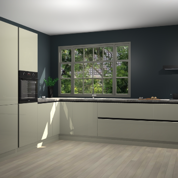 Magnolia hoogglans greeploze keuken Malaga 69895