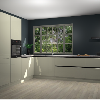 Magnolia hoogglans greeploze keuken Malaga 69901