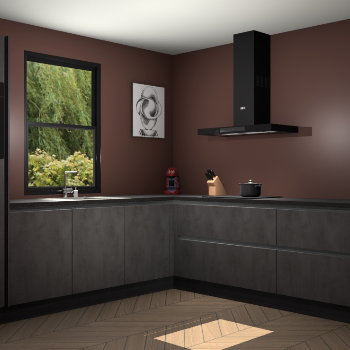  Beton antraciet greeploze keuken Lublin 63633