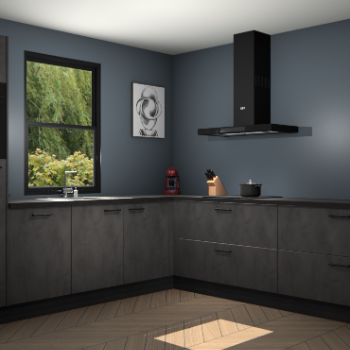 Beton antraciet keuken Lublin 63634