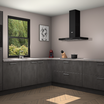 Beton antraciet keuken Lublin 63686