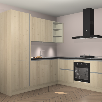 Vuren greeploze keuken Turek 83375