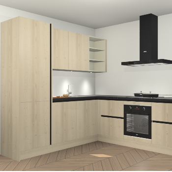 Vuren greeploze keuken Turek 83378