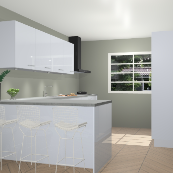 Sneeuwwitte hoogglans keuken Sopot 64553