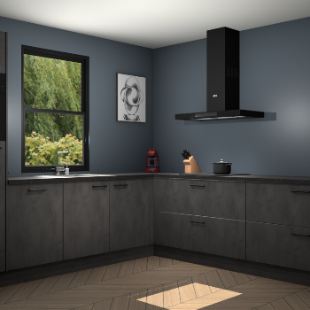 Beton antraciet keuken Lublin 63708